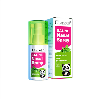 Bột bạc hà Cleanote dung dịch muối mùi mũi 0,9% NaCl dung dịch muối mũi phun cho viêm mũi lạnh tắc nghẽn